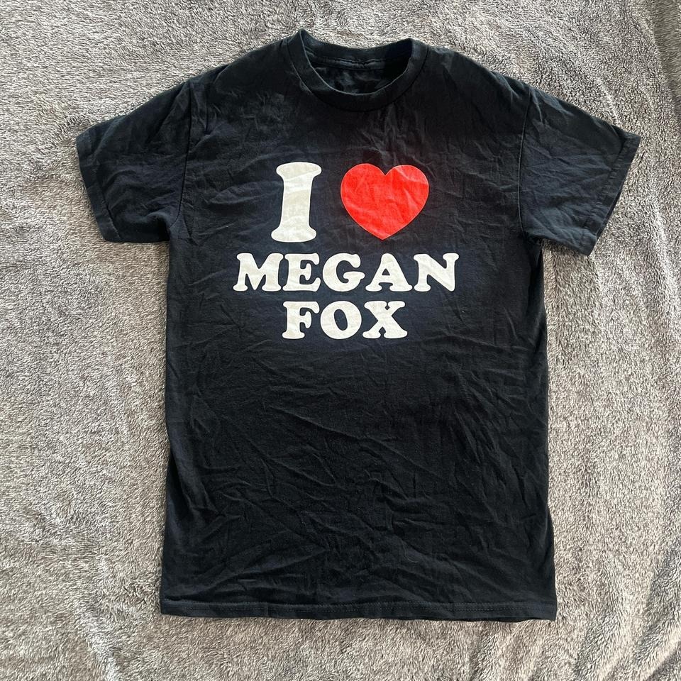 Black I Love Megan Fox Cotton TShirt Black I Love Megan Fox Cotton TShirt